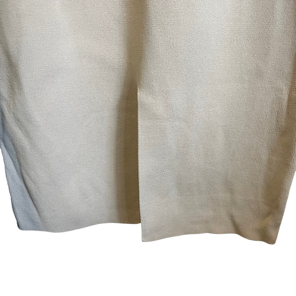 GUESS| NWT SL Square Neck Rib Gia Body Con Dress w/Slit SZ XL Color ‘Clay Slip’ - Picture 7 of 10